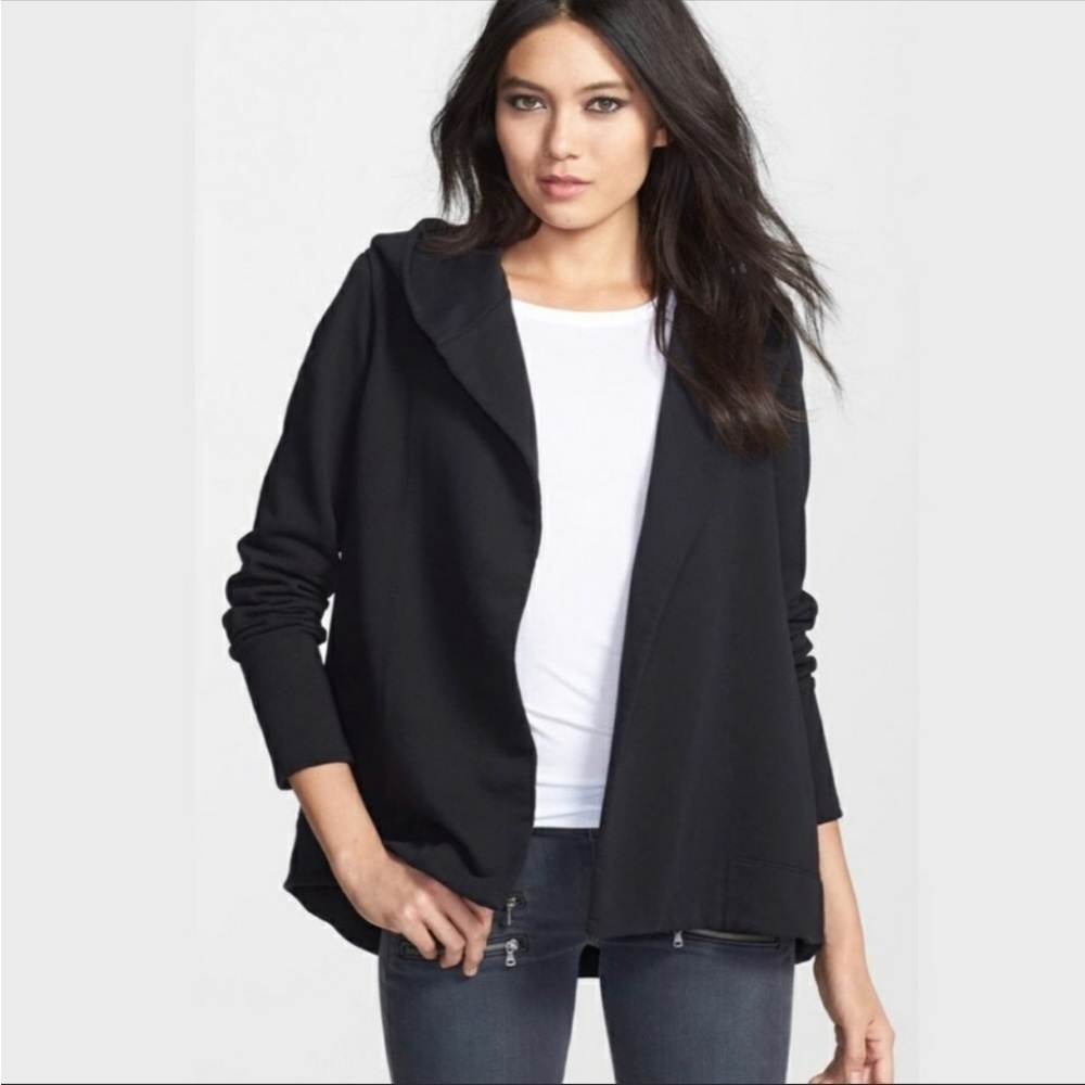 Standard James Perse Charcoal Gray Open Cardigan Sweatshirt